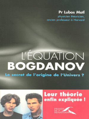 cover image of L'équation Bogdanov